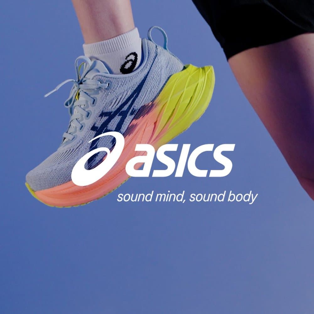 ASICS running shoe campaign visual by White Balance Studio
